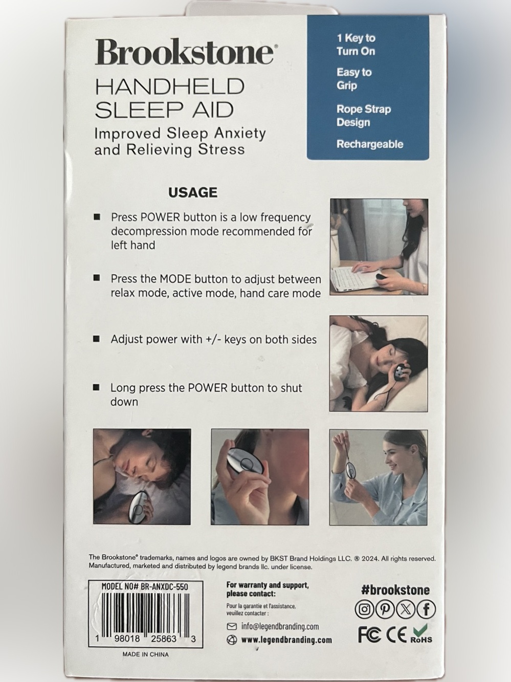 [NWT] Brookstone Handheld Sleep Aid - Picture 2 of 5